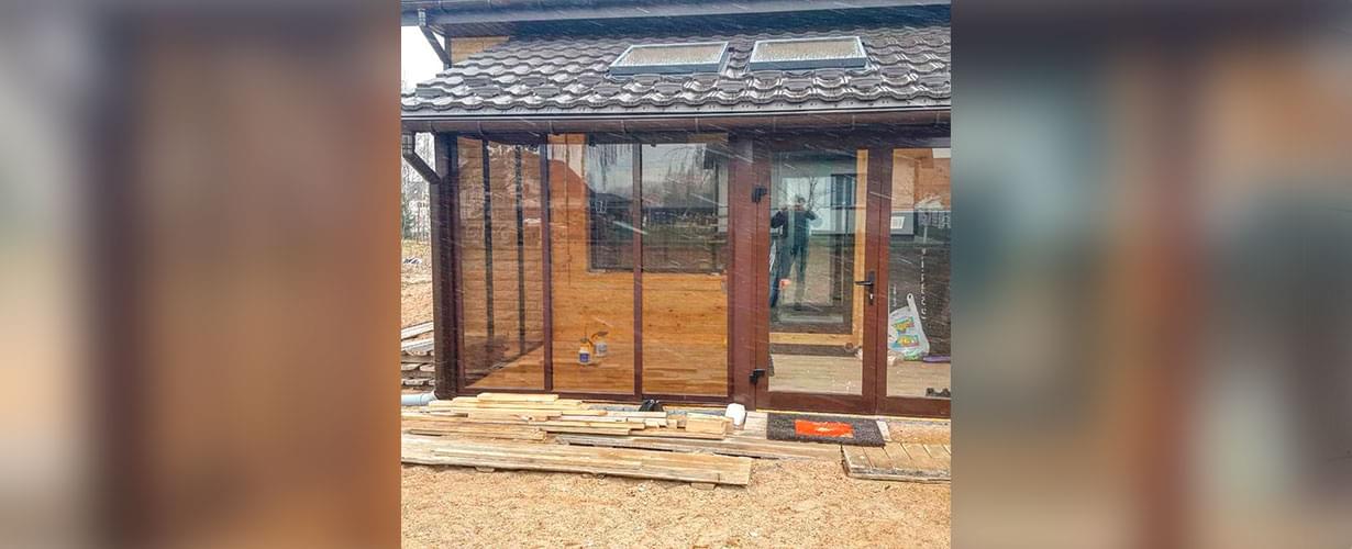 Тонирование веранды