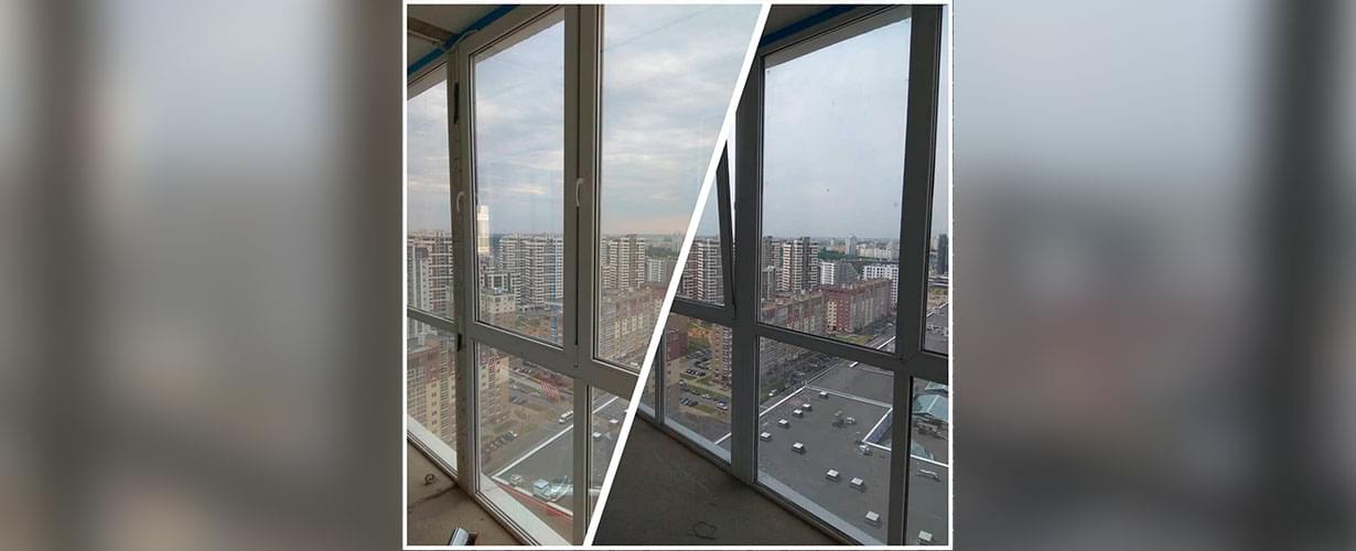 Тонировка балкона